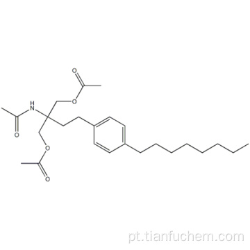 N- [1,1-Bis [(acetiloxi) metil] -3- (4-octilfenil) propil] acetamida CAS 162358-09-0